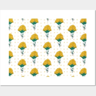 Achillea Filipendulina Pattern Posters and Art